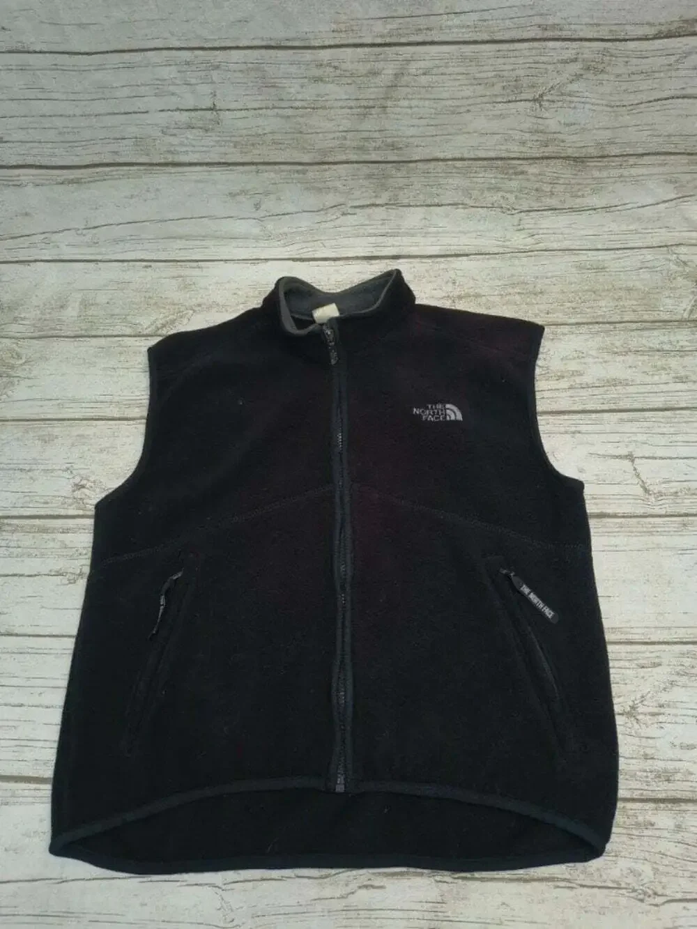 Vintage The North Face Made in USA Black Fleece Vest Men's M